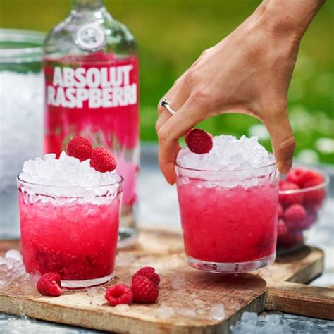 absolut raspberry juice mix.